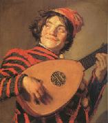 Frans Hals Jester with a Lute (mk05) oil painting reproduction